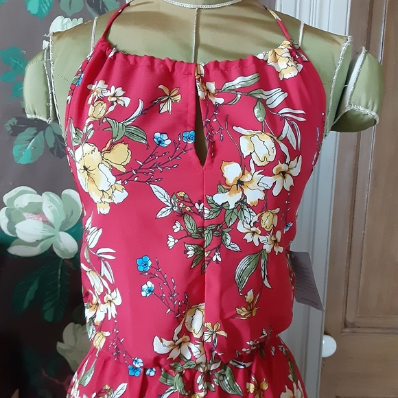 NWOT Velvet Torch Floral Halter Dress - Picture 3 of 8